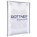 Pochette pour documents Fire Proof Bag Rottner, A4, résistant au feu et aux projections d’eau, fermeture éclair et avec velcro, plastique/alu