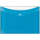 Pochette pour documents VELOCOLOR® Veloflex, format A4, plastique, pour ± 100 feuilles, 6 p., bleu