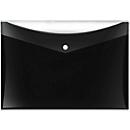 Pochette pour documents VELOCOLOR® Veloflex, format A4, plastique, pour ± 100 feuilles, 6 p., noir