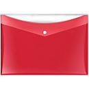 Pochette pour documents VELOCOLOR® Veloflex, format A4, plastique, pour ± 100 feuilles, 6 p., rouge