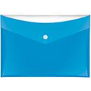 Pochette pour documents VELOCOLOR® Veloflex, format A5, plastique, pour ± 100 feuilles, 6 p., bleu