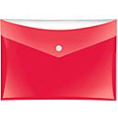 Pochette pour documents VELOCOLOR® Veloflex, format A5, plastique, pour ± 100 feuilles, 6 p., rouge
