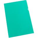 Pochettes coin - A4 - nervuré - 120 microns - vert - 25 p. - notre marque Schäfer Shop Select
