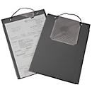 Pochettes de commande Edge - pour format A4 - compartiment pour clés - l. 230 x P 5 x H 330 mm - gris - 10 pièces