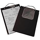 Pochettes de commande Edge - pour format A4 - compartiment pour clés - l. 230 x P 5 x H 330 mm - noir - 10 pièces