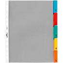 Pochettes-intercalaires PP extra larges DURABLE, 5 feuilles, onglets colorés