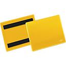 Pochettes magnétiques pour étiquettes et identification l. 148 x H 105 mm, 50 p., jaune