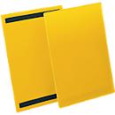 Pochettes magnétiques pour étiquettes et identification l. 210 x H 297 mm (A4 portrait), 50 p., jaune