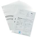 Pochettes perforées Premium DURABLE, format A4, ouverture sur le dessus, 100 p., lisse, transparent