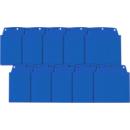 Pochettes transparentes Orgatex, A6 paysage, bleu, 10 p.