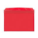 Pochettes transparentes Orgatex, avec rabat, A5 paysage, rouge, 10 p.