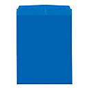 Pochettes transparentes Orgatex, avec rabat, format A4 portrait, bleu, 10 p.