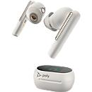 Poly Earbuds Voyager Free 60+ UC, Bluetooth, Noise Cancelling, weiß, Touchsceen-Ladeetui