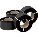 Polypropylene strapping, waffled, embossed, W 12.7 mm x 2800 m (4 rolls)