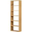 Pombal wandboekenkast, 6 OH, B 740 x D 340 x H 2240 mm, uitbreidbaar, wild eiken