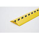 Pont de câble type 3, jaune de sécurité/noir, L 1,5 m x l 100 mm x H 17 mm