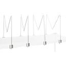 Porta- cartão série TPB, para prateleira de aço série TPB (fundo de montagem), 4 peças