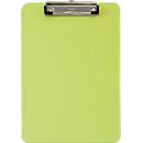 Porte-bloc MAUL, format A4, plastique, avec œillet de suspension, vert néon-transparent
