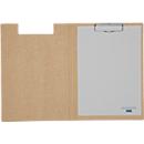 Porte-bloc Maul MAULbalance, A4, pince 8 mm, personnalisable, à suspendre, L 323 x l 234 x H 16 mm, carton, recyclable, marron