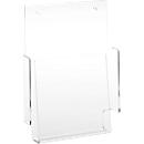 Porte-brochures mural - acrylique - l. 160 x P 30 x H 210 mm - pour format A5 - transparent