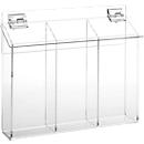 Porte brochures pour l'extérieur, transparent, pour format 3xDIN Lang, l. 360 x P 64 x H 290 mm