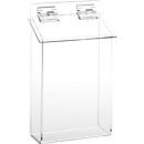 Porte brochures pour l'extérieur, transparent, pour format A5, l. 1800 x P 75 x H 285 mm