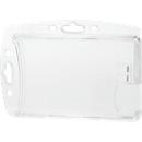 Porte-cartes Durable HARTBOX, pour 2 cartes au format vertical/transversal, découpe au pouce, pattes de fixation, L 101 x H 71 mm, polystyrène, transparent, 10 pièces