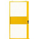 Porte coulissante, pour système de cloison grillagée, l. 1110 x H 2110 mm, jaune
