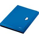 Porte-documents Recycle Leitz®, A4, jusqu'à 250 feuilles, 5 compartiments &amp; pochette de rangement, opaque, 100 % recyclable, Ange Bleu, plastique, bleu