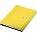 Porte-documents Recycle Leitz®, A4, jusqu'à 250 feuilles, 5 compartiments &amp; pochette de rangement, opaque, 100 % recyclable, Ange Bleu, plastique, jaune