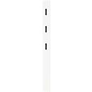 Porte-manteaux 3728 - MDF mélaminé - l. 150 x P 30 x H 1700 mm,- 3 crochets rabattables - blanc