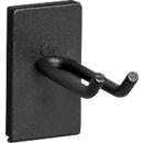 Porte-outils WFI, magnétique, 2 crochets, L 64 x l 7 x H 64 mm, acier, noir, 2 pièces