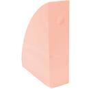 Porte-revue Exacompta MAG-CUBE Aquarel, pour documents au format A4+, avec trou de préhension, plastique, rouge corail, 6 pièces