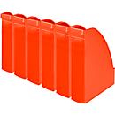Porte-revues 2476 LEITZ®, l. de la tranche 70 mm, polystyrène, 6 p., rouge clair