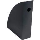 Porte-revues Exacompta MAG-CUBE, format A4+, largeur du dos 82 mm, trou de préhension, label « Blauer Engel », P 266 x H 305 mm, polystyrène, noir