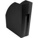 Porte-revues Exacompta THE MAGAZINE, format A4+, largeur du dos 110 mm, forme conique, label « Blauer Engel », L 292 x H 320 mm, polypropylène, noir