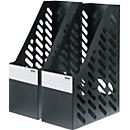 Porte-revues HAN, largeur 115 mm, plastique, 2 p., noir