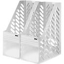 Porte-revues HAN, largeur 115 mm, plastique, 2 p., translucide-transparent