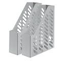Porte-revues HAN, largeur 76 mm, plastique, 2 p., gris clair