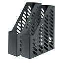 Porte-revues HAN, largeur 76 mm, plastique, 2 p., noir
