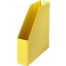 Porte-revues, largeur 80 mm, PVC, 5 p., jaune