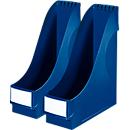 Porte-revues LEITZ®, format A4, polystyrène, 2 p., bleu