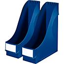 Porte-revues LEITZ®, format A4, polystyrène, 2 p., bleu