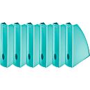 Porte-revues WOW 5277 LEITZ®, largeur 75 mm, bleu glacier, 6 p.