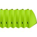 Porte-revues WOW 5277 LEITZ®, largeur 75 mm, vert, 6 p.