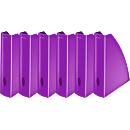 Porte-revues WOW 5277 LEITZ®, largeur 75 mm, violet, 6 p.
