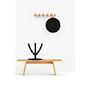 Portemanteau mural Functionals STICKS HJH 60, 15 crochets, jusqu'à 10 kg, bois et plastique, chêne naturel/blanc