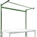 Portique av. contrefort, Poste de travail modulaire STANDARD table de travail/établi UNIVERSAL/PROFI, 1750 mm, vert réséda