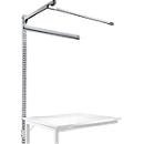 Portique av. contrefort, table d'extension STANDARD table travail/établi UNIVERSAL/PROFI, 1250 mm, alu argent