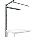 Portique av. contrefort, table d'extension STANDARD table travail/établi UNIVERSAL/PROFI, 1250 mm, anthracite
